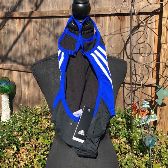 Adidas Solid Splice Vortex Back One Piece … - Picture 8 of 12